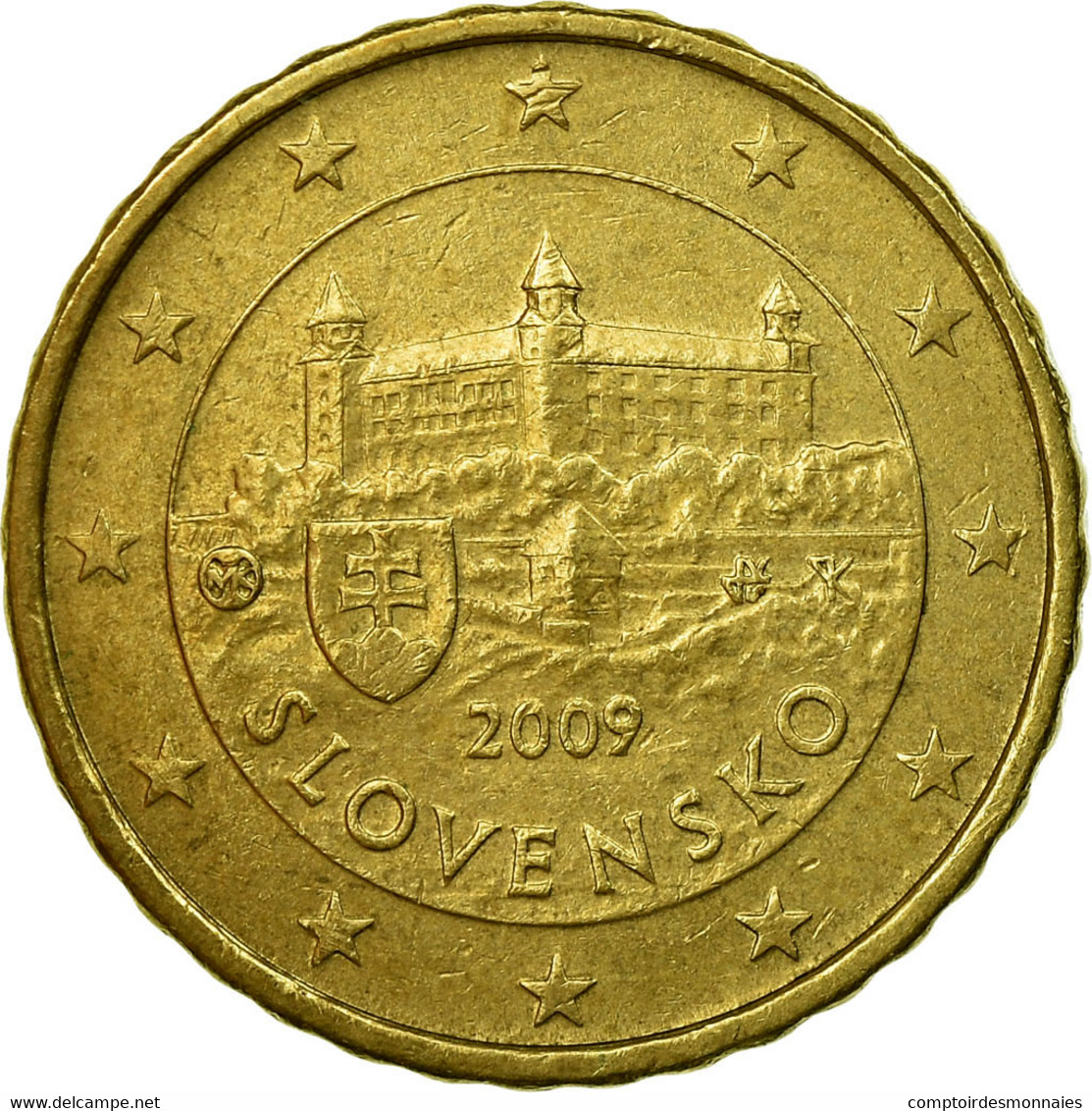 Slovaquie, 10 Euro Cent, 2009, TTB, Laiton, KM:98 - Slowakei