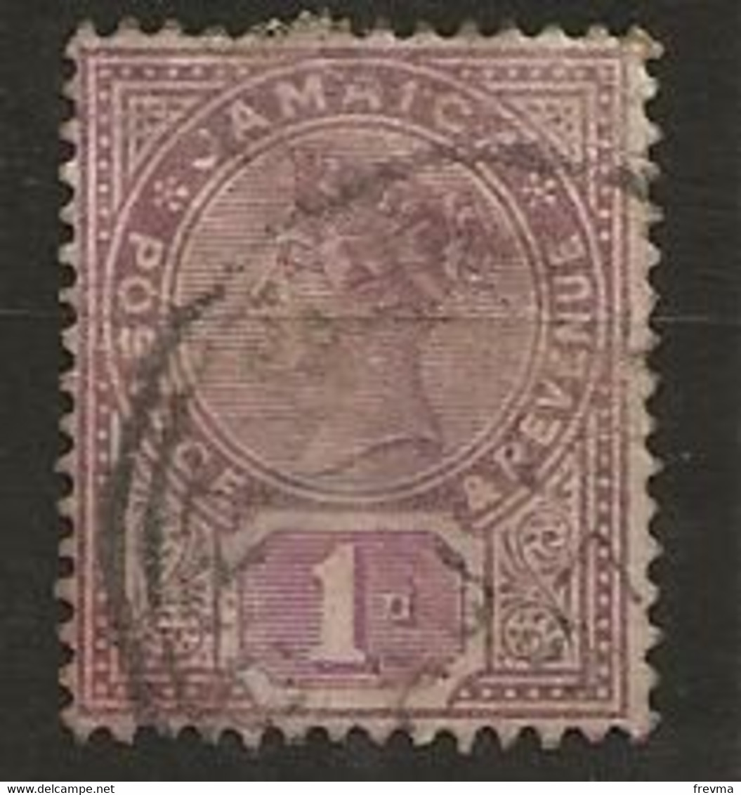 Timbre Jamaique 1889 Filigrane Couronne + CA - Jamaica (...-1961)