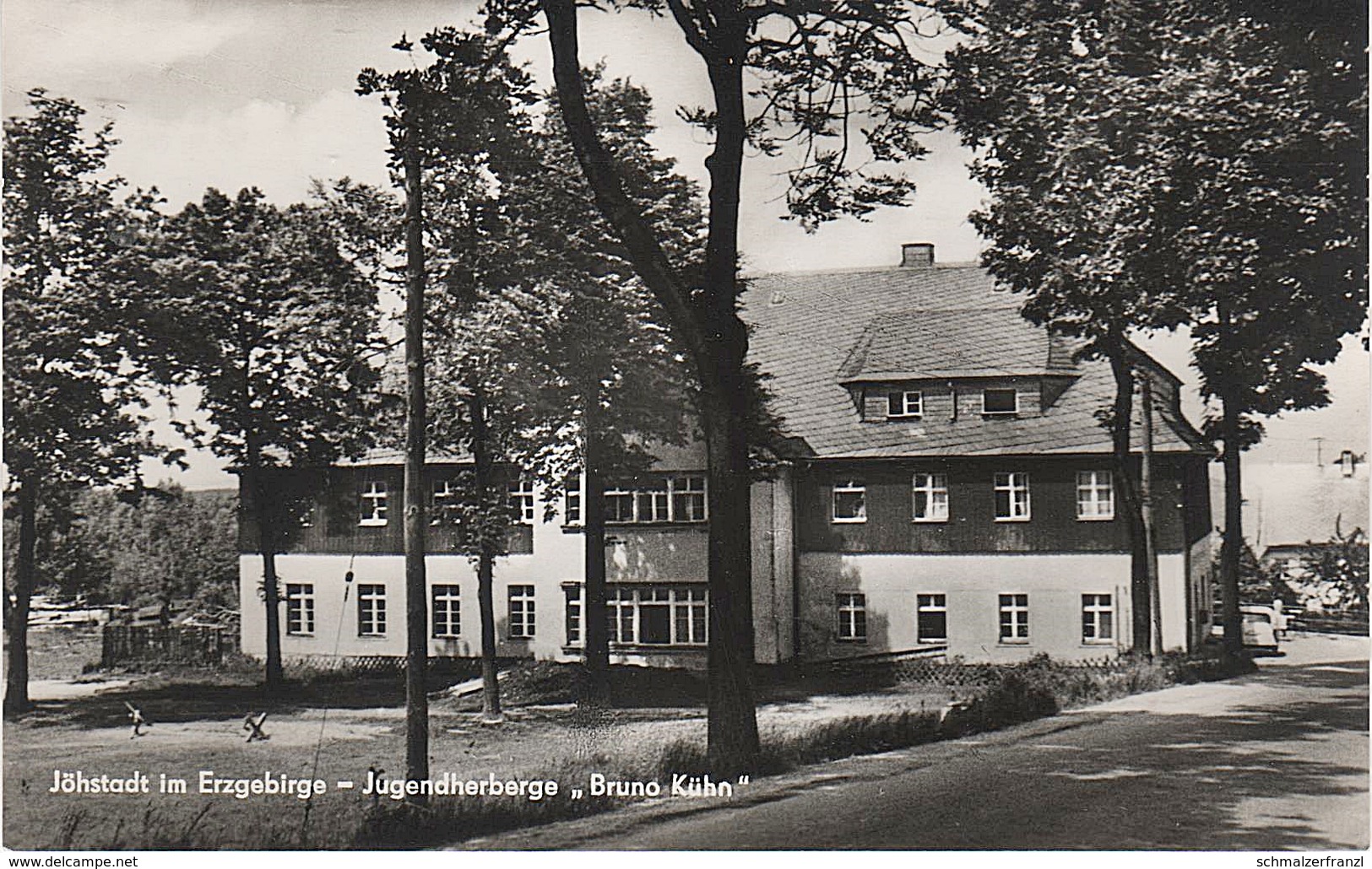 AK Jöhstadt Jugendherberge Schullandheim Bruno Kühn Annaberger Straße A Grumbach Brettmühle Königswalde Erzgebirge DDR - Jöhstadt