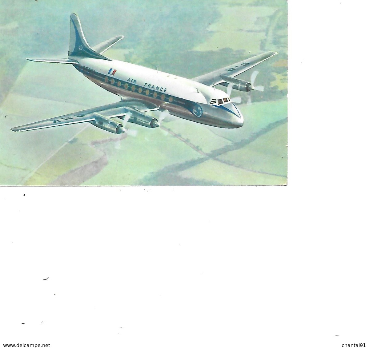 CARTE POSTALE VICKERS VISCOUNT - Autres & Non Classés