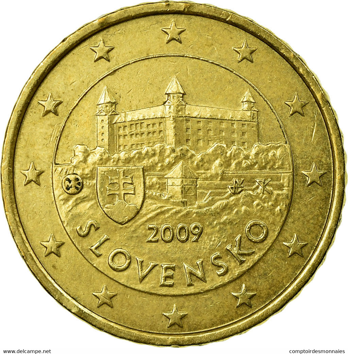 Slovaquie, 50 Euro Cent, 2009, TTB, Laiton, KM:100 - Slovaquie