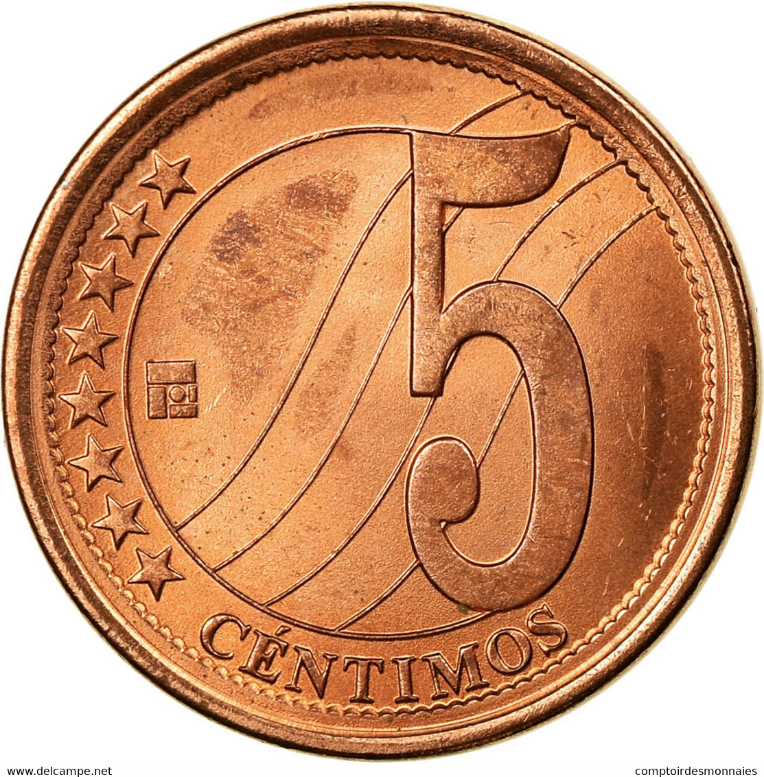 Monnaie, Venezuela, 5 Centimos, 2007, Maracay, TTB, Copper Plated Steel, KM:88 - Venezuela