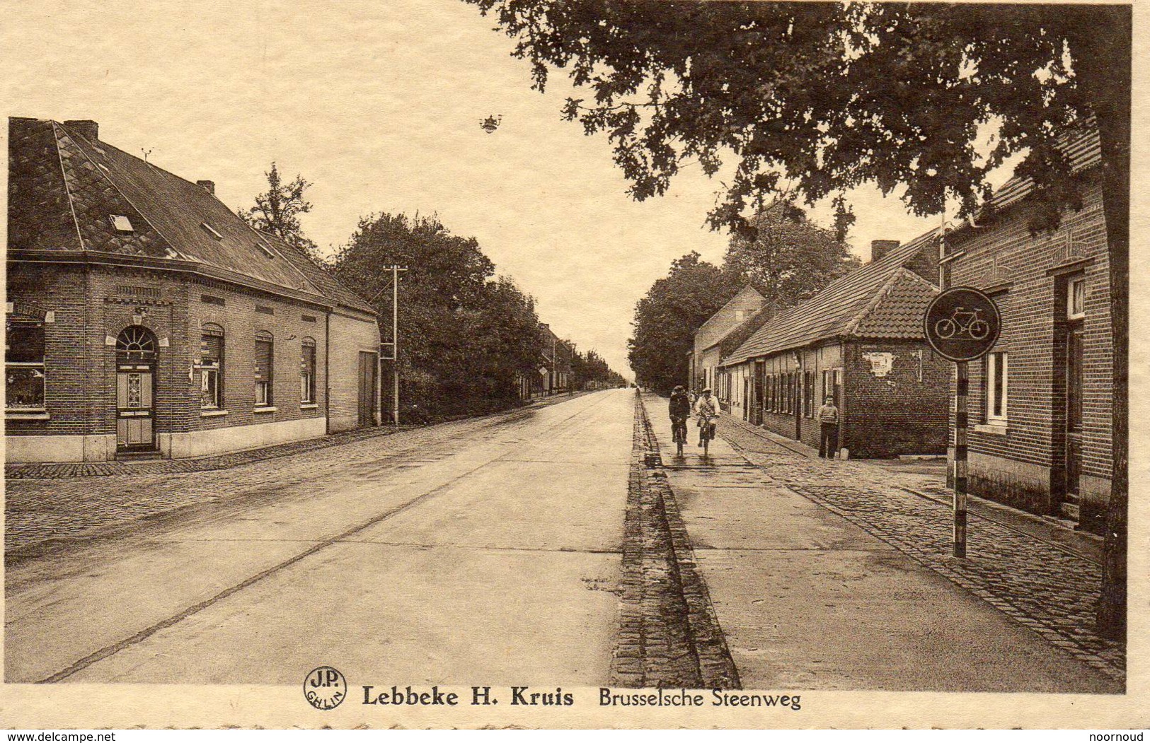 Lebbeke Dendermonde  H Kruis Brusschelse Steenweg  Niet Verzonden  Kartelrand - Lebbeke