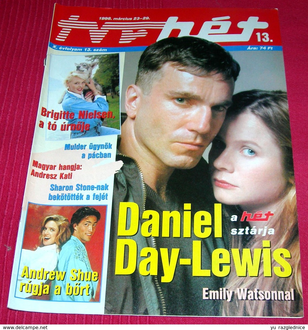 Daniel Day-Lewis And Emily Watson TVR HET Hungarian March 1998 RARE - Magazines