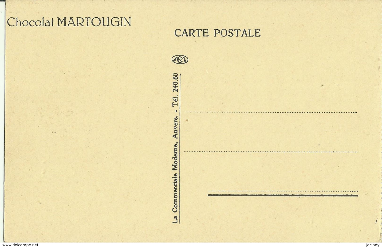 Carte à Identifier -- Salle D' Attende. Pub Au Dos.  (2 Scans) - Autres & Non Classés