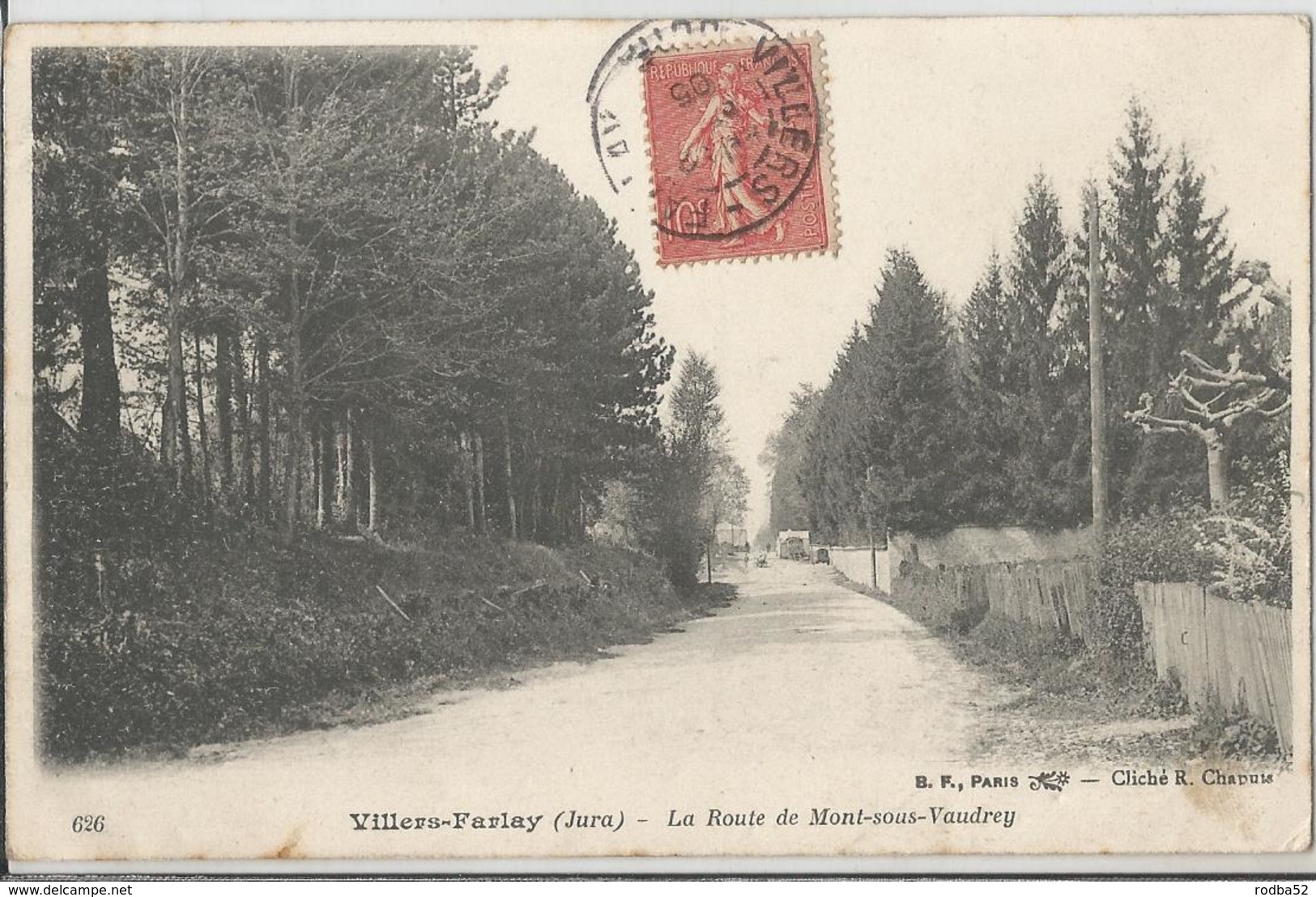 CPA - Villers Farlay - La Route De Mont Sous Vaudrey - Villers Farlay