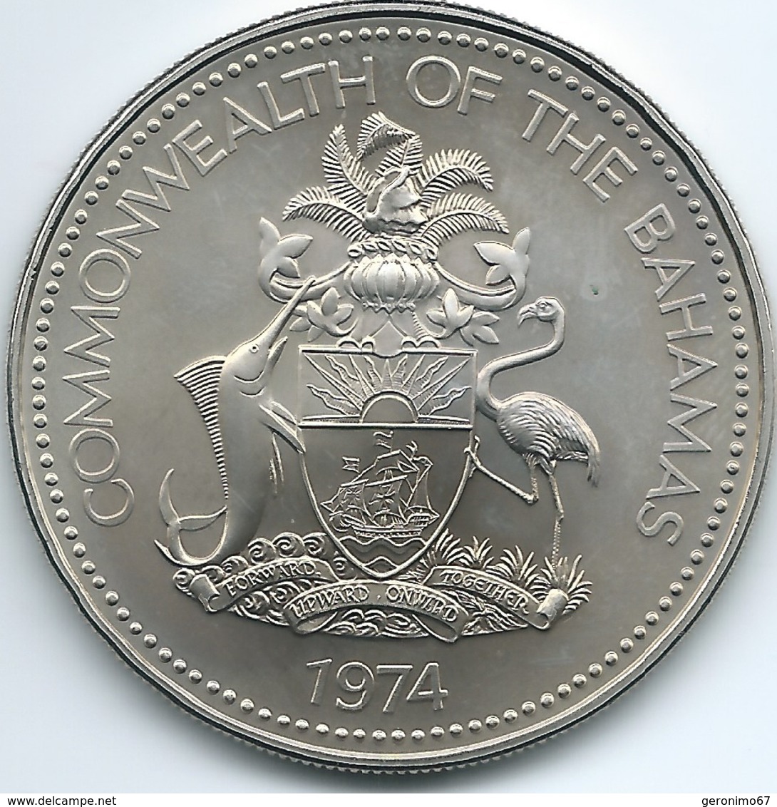 Bahamas - Elizabeth II - 1974 - 2 Dollars - KM66 - Bahamas