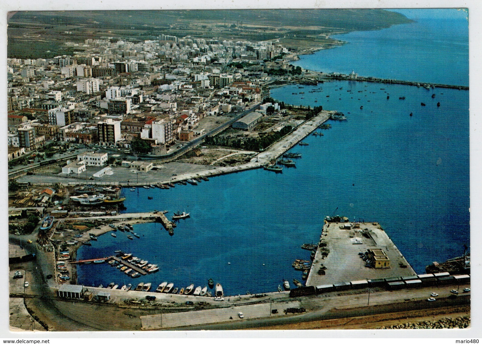 MANFREDONIA    IL   PORTO           (SCRITTA) - Manfredonia