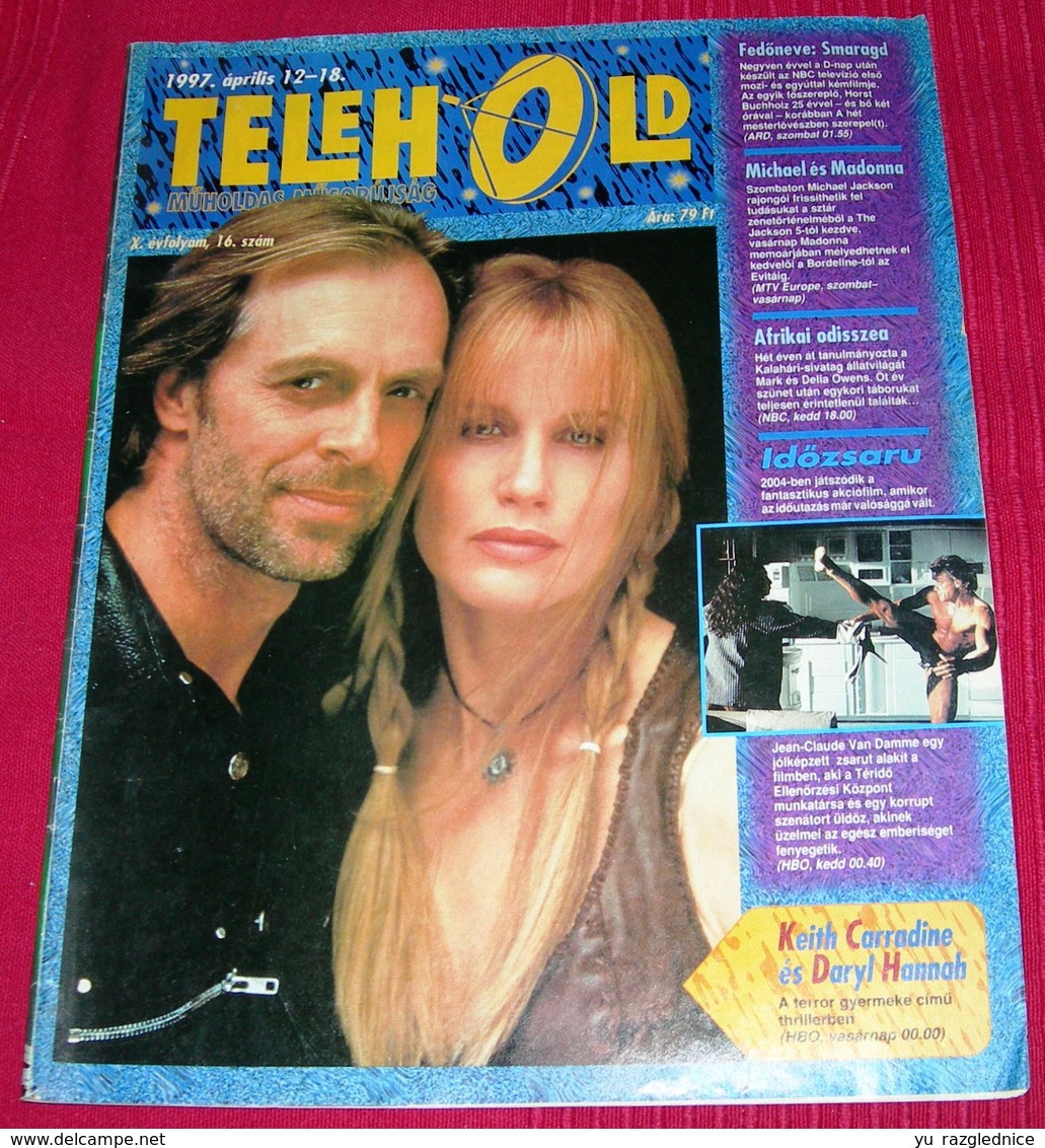 Daryl Hannah And Keith Carradine TELEHOLD Hungarian April 1997 VERY RARE - Magazines