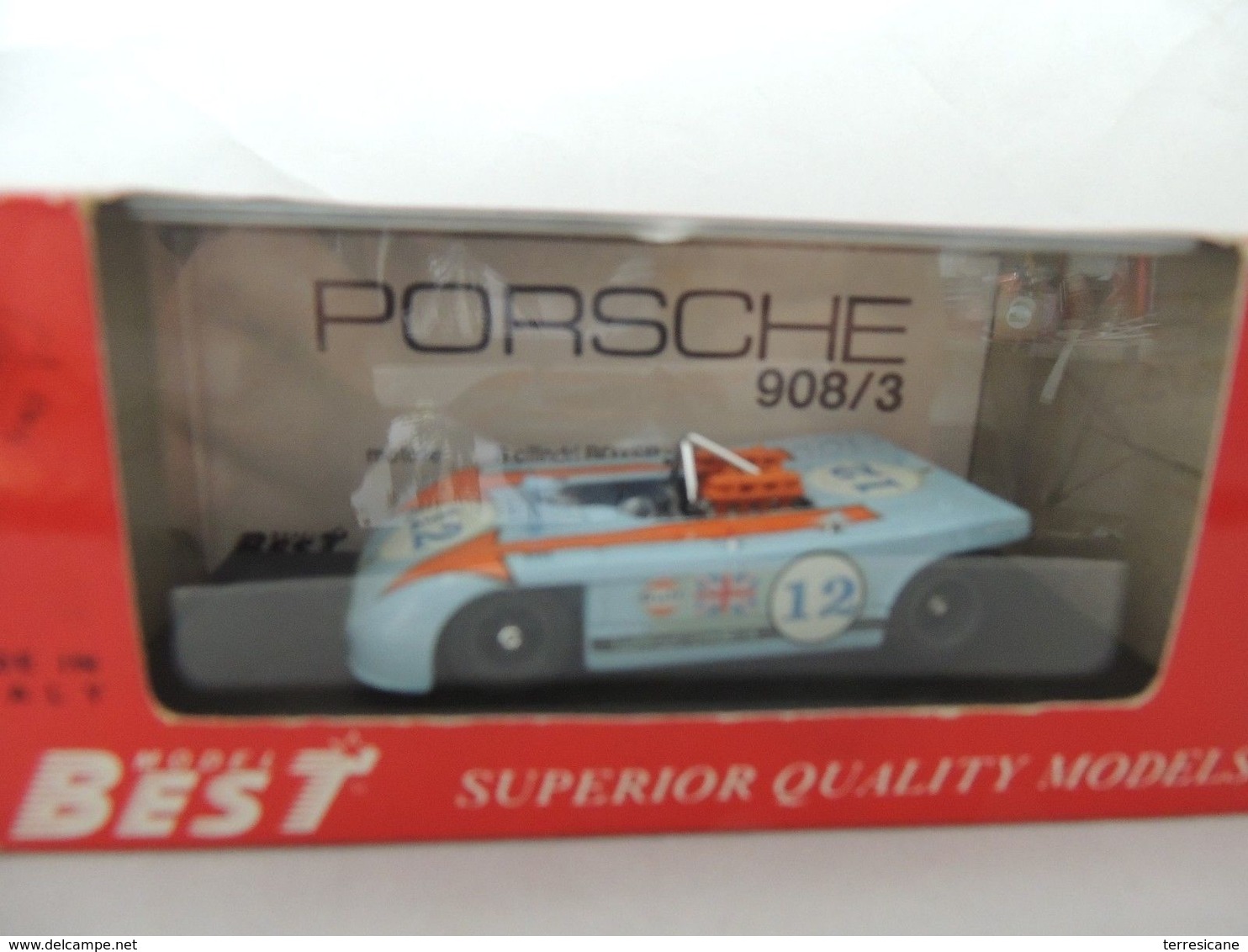 PORSCHE 908/3 NR. 12 TARGA FLORIO 1970 BEST 9039 NUOVA IN BOX - Best Model