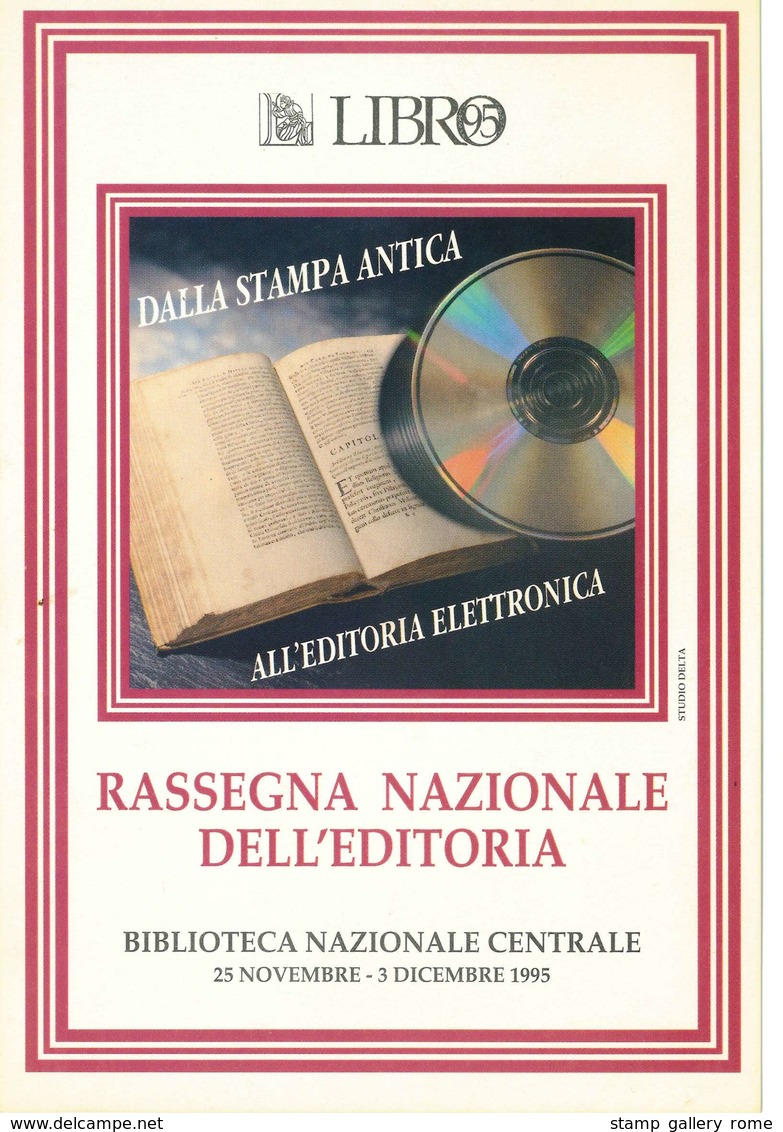 CARTOLINA - RASSEGNA NAZIONALE DELL'EDITORIA - BIBLIOTECA NAZIONALE CENTRALE - ANNO 1995 - Enseignement, Ecoles Et Universités