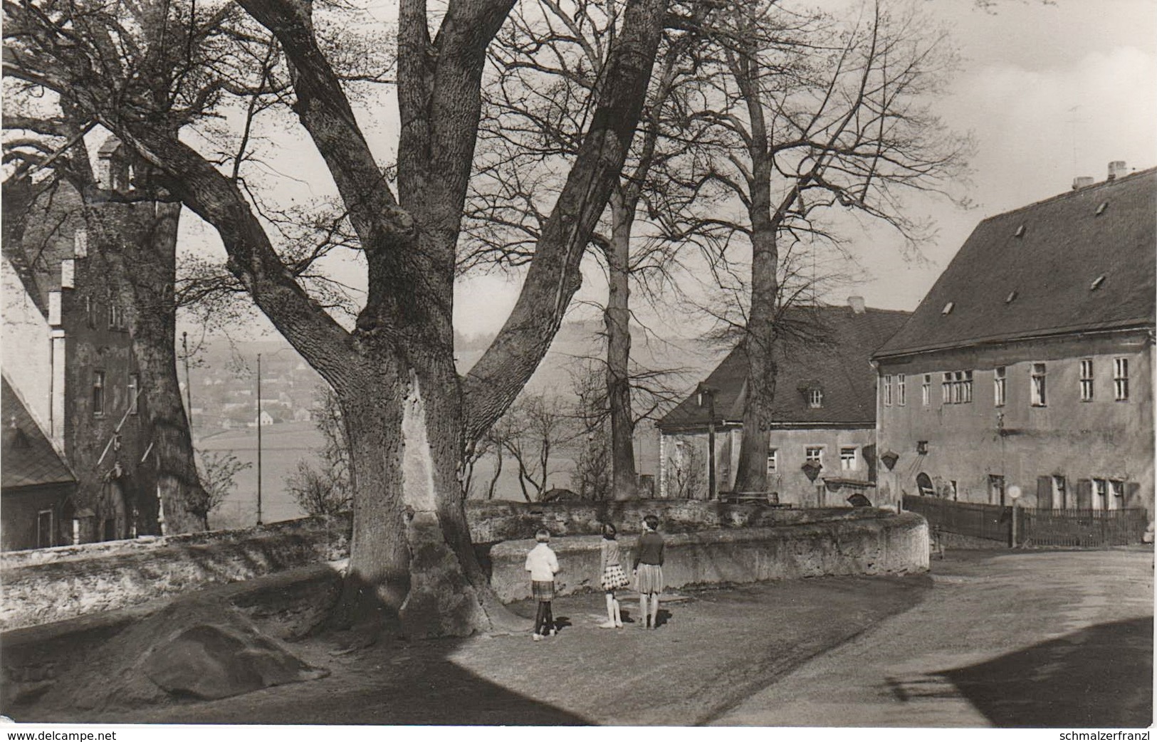 AK Wolkenstein Karl Marx Platz Gasthof A Warmbad Gehringswalde Hilmersdorf Wiesenbad Marienberg Annaberg Erzgebirge DDR - Wolkenstein