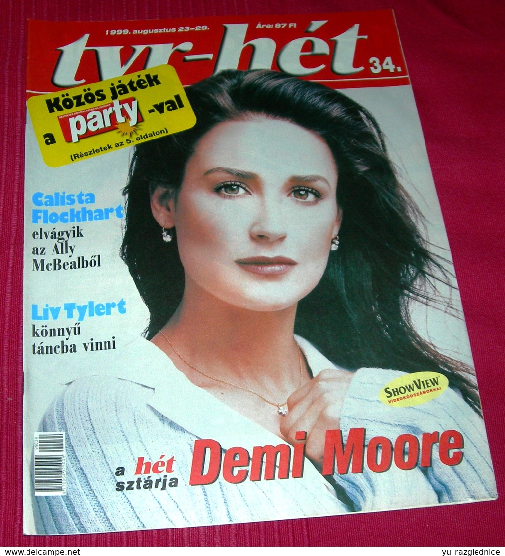 Demi Moore  TVR HET Hungarian August 1999 RARE - Magazines