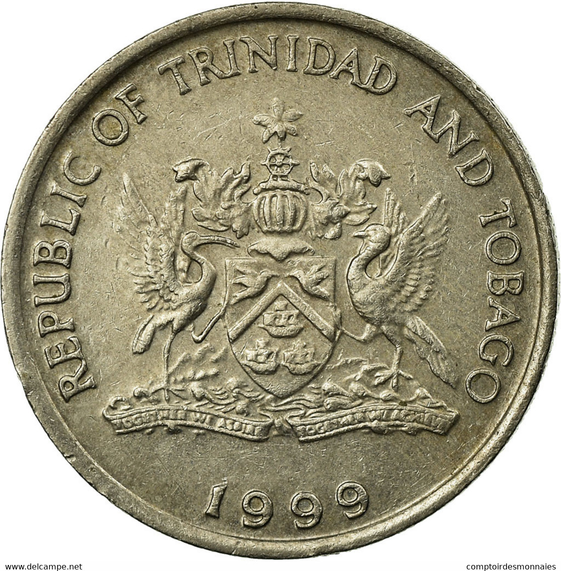 Monnaie, TRINIDAD & TOBAGO, 25 Cents, 1999, TTB, Copper-nickel, KM:32 - Trinidad Y Tobago