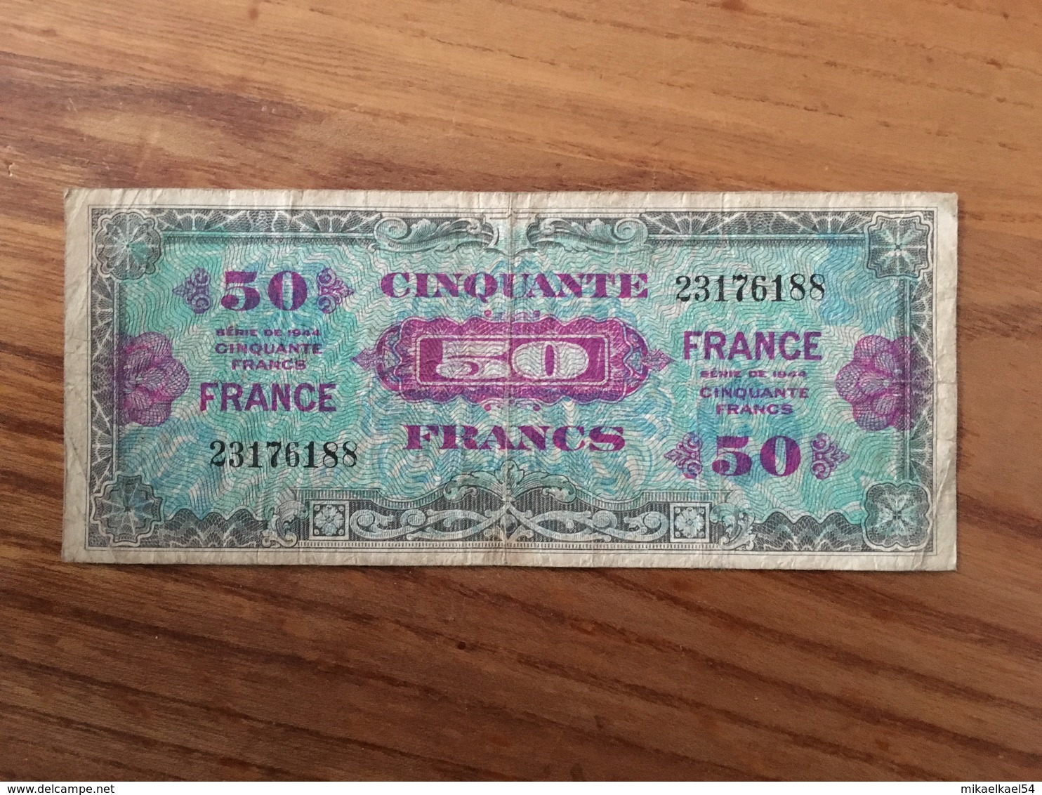FRANCE 50 Francs Libération - 1944 - VG / B - Non Classificati