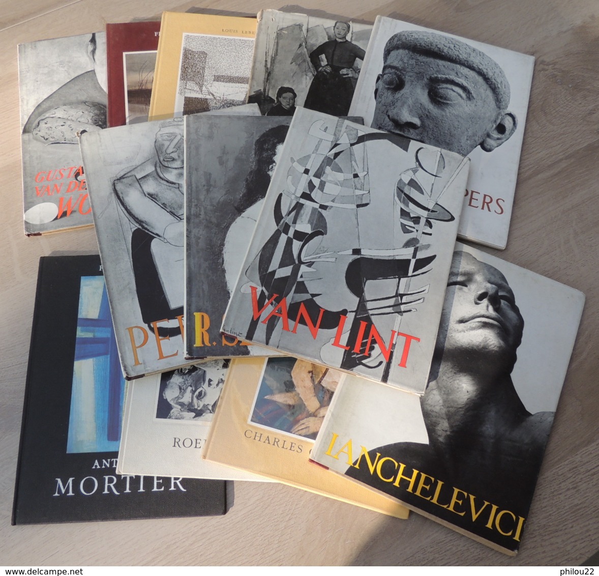 MONOGRAPHIES DE L'ART BELGE - 17 VOLUMES - EDITIONS ELSEVIER VERS 1950-1965 - Bücherpakete