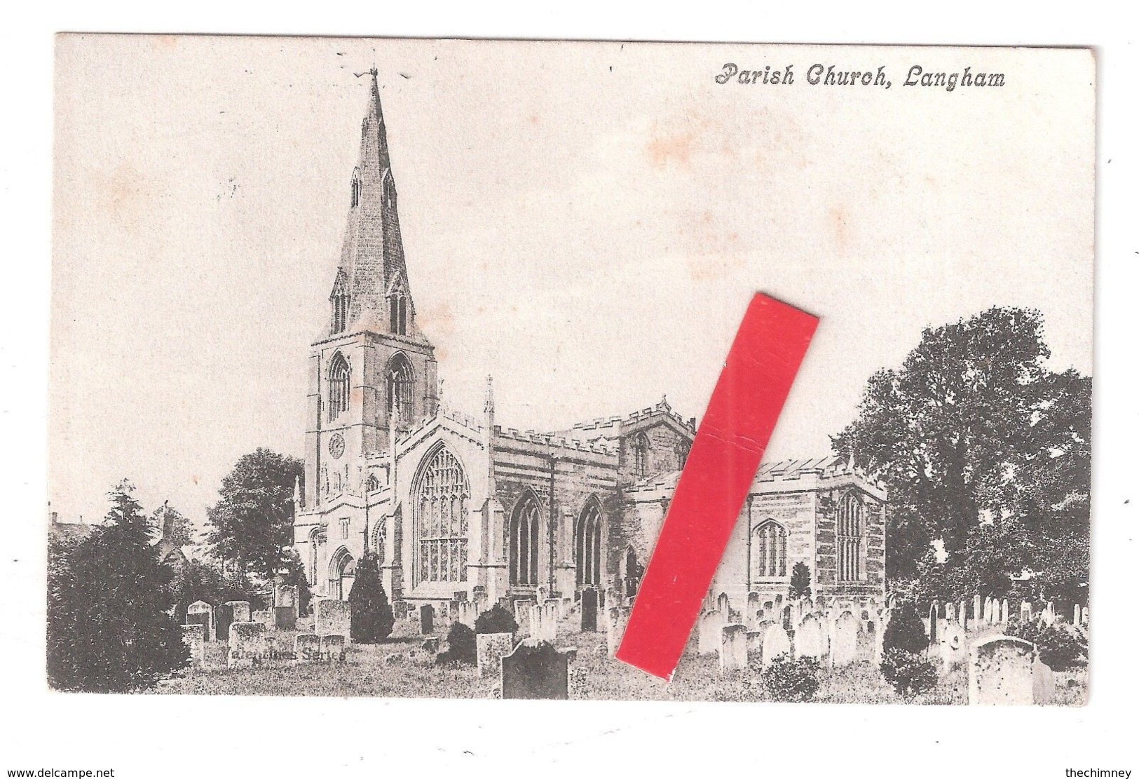 LANGHAM CHURCH Nr OAKHAM & WHISSENDINE RUTLAND OAKHAM POSTMARK 1905 - Rutland