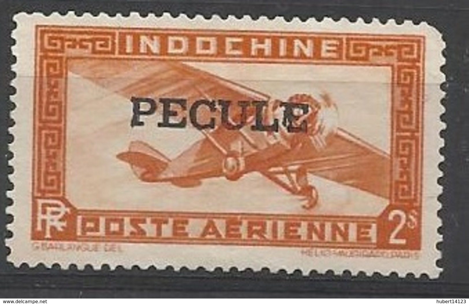 INDOCHINE PA N° 12 Avec Sucharge PECULE - Timbre Fiscal - Manque Dent - Other & Unclassified