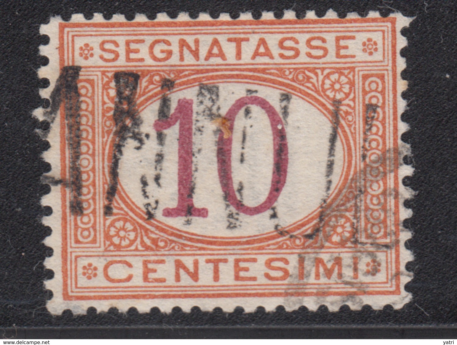 Italia - 1890-94 Segnatasse 10 Centesimi, Arancio E Carminio, Sass. 21 - Segnatasse