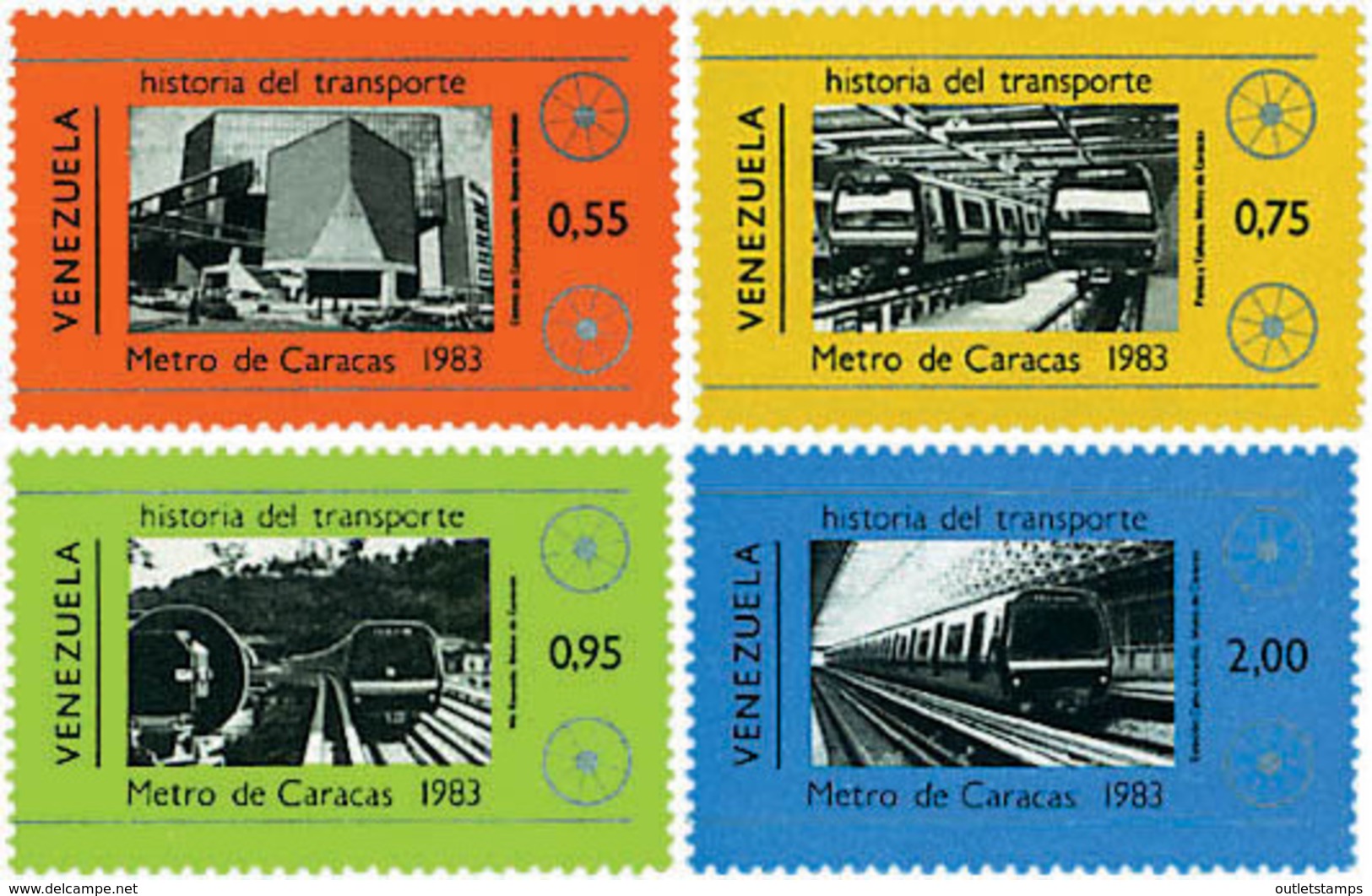 Ref. 60016 * NEW *  - VENEZUELA . 1984. INAUGURATION OF THE CARACAS UNDERGROUND. INAUGURACION DEL METRO DE CARACAS - Venezuela