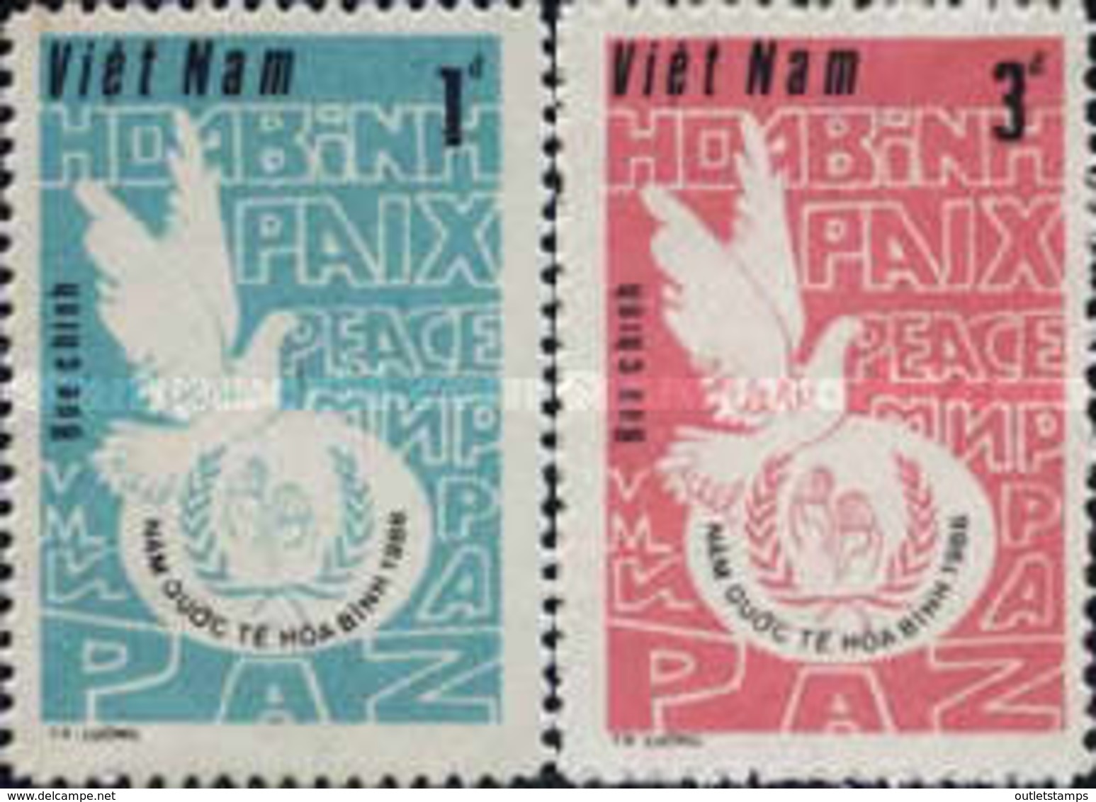 Ref. 31889 * NEW *  - VIET NAM . 1986. INTERNATIONAL YEAR OF PEACE. A�O INTERNACIONAL DE LA PAZ - Vietnam