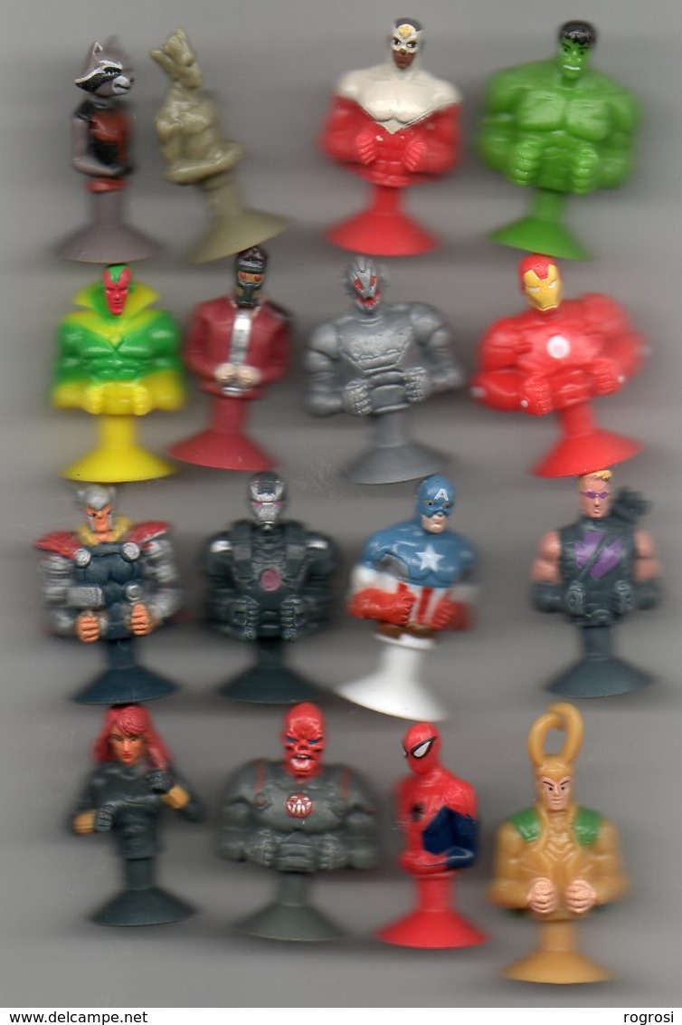 Une Série Des  Figurines MARVEL+ La Série Des Féves JUSTICE LEAGUE ,voir Scann,petit Prix - Other & Unclassified