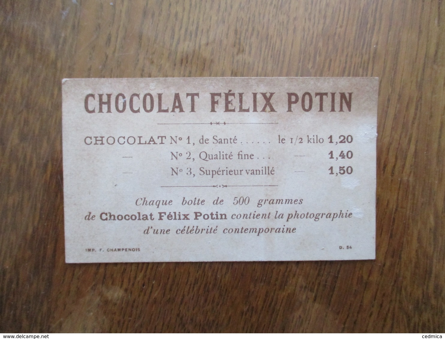 LE THE-TORREFACTION,LE FIVE O'CLOCK CHOCOLAT FELIX POTIN - Félix Potin