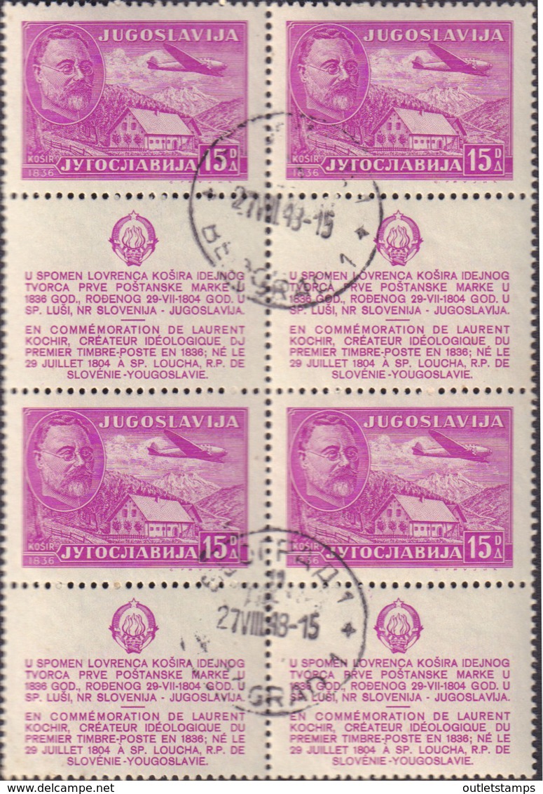 Ref. 597916 * USED *  - YUGOSLAVIA . 1948. HOMENAJE A LAURENT KOSIR - Otros & Sin Clasificación