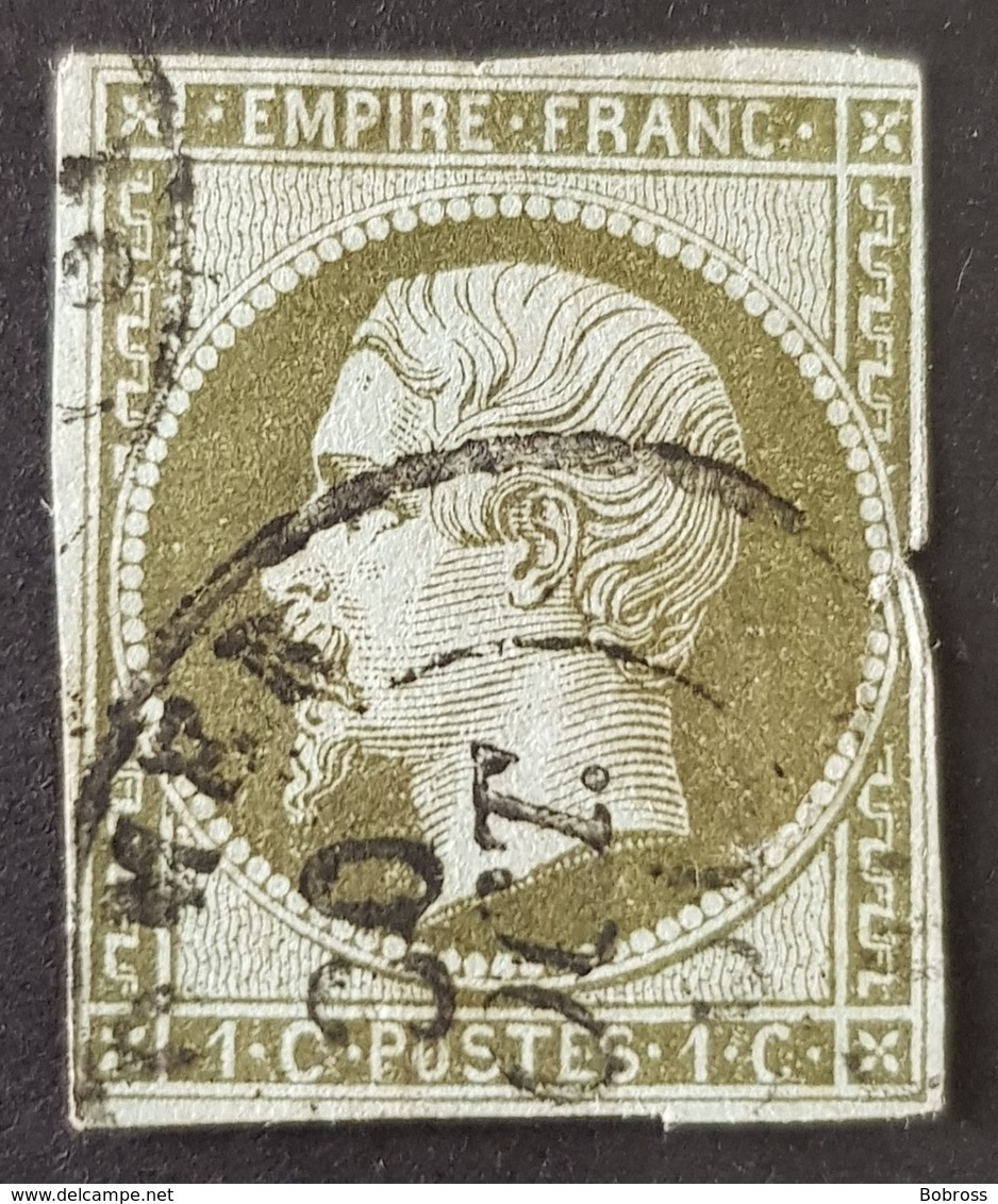 1853-1861, Emperor Napoléon Lll, 1c, Empire Française, France - 1863-1870 Napoleon III With Laurels