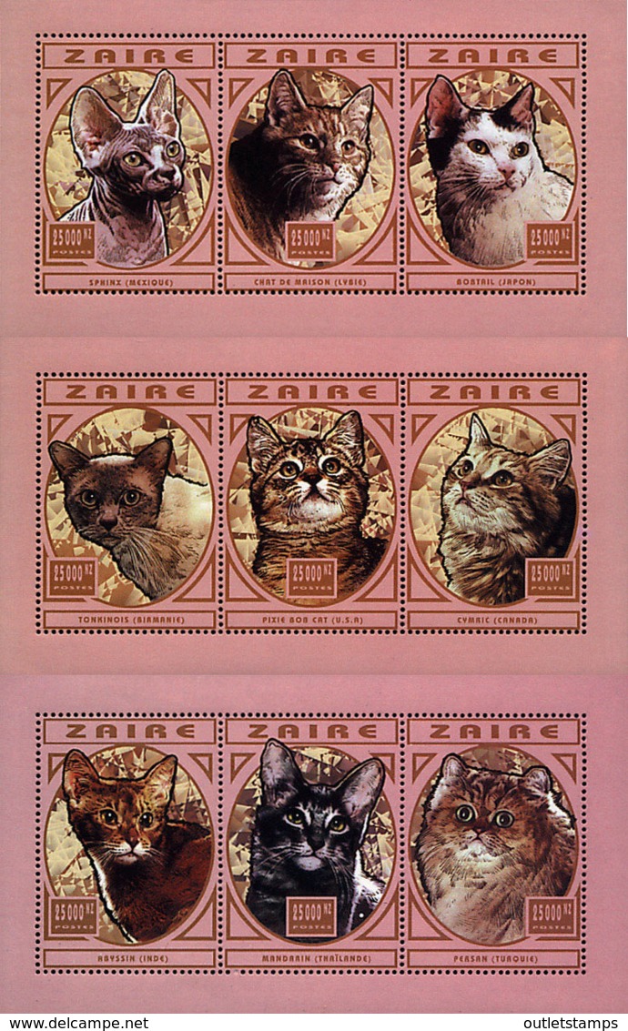 Ref. 589286 * NEW *  - ZAIRE . 1997. KITTENS. GATOS - Otros & Sin Clasificación