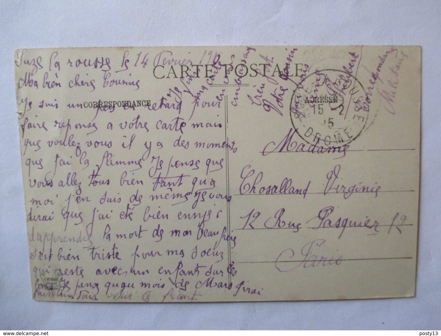 Carte Postale Chasseurs Alpins - Dans Les Alpes -Transport D'un Blessé - 1915 - BE - Regimientos