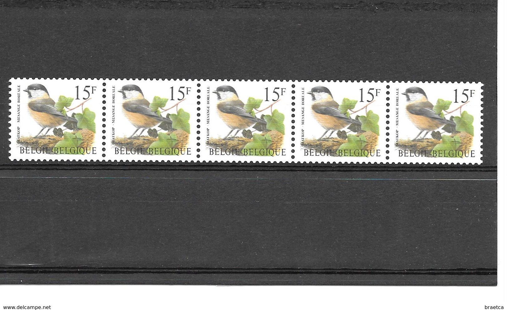 R83 - Oiseaux Mésange Boréale - En Rouleau Avec N° D'ordre - 1997 - 1985-.. Oiseaux (Buzin)