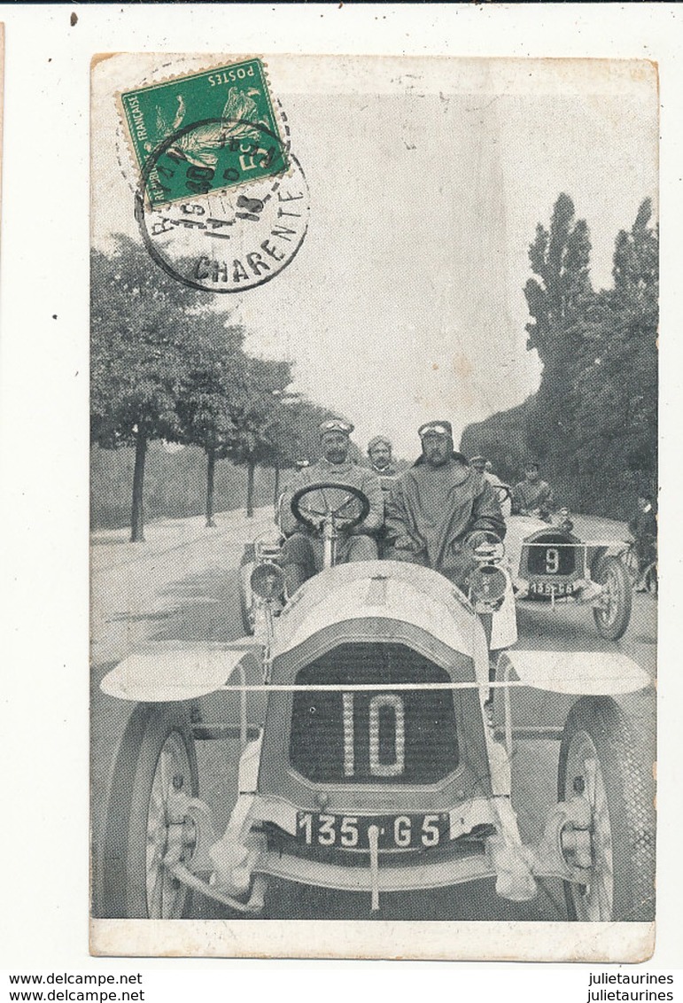 VOITURE DE COURSE GROS PLAN CPA BON ETAT - Voitures De Tourisme