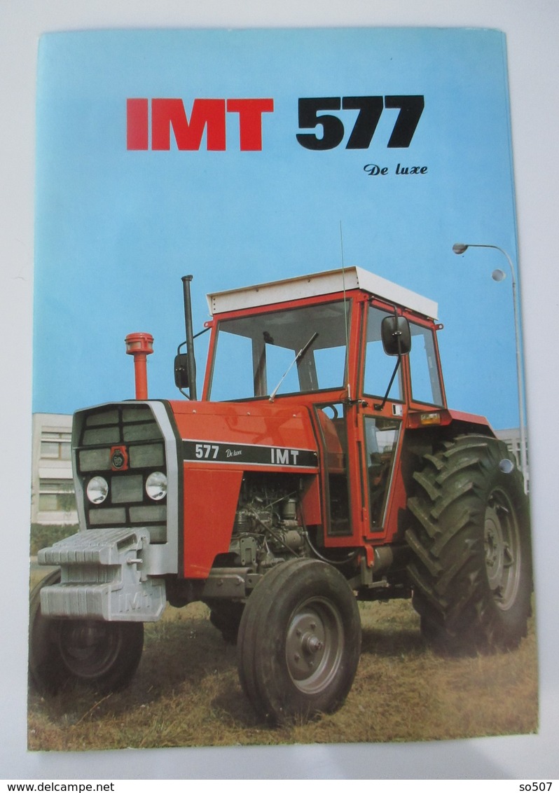 IMT 577 DV De Luxe Tractor Brochure,Prospect,Traktor,Industry Of Agricultural Machines,Tractors,Belgrade,Yugoslavia - Traktoren