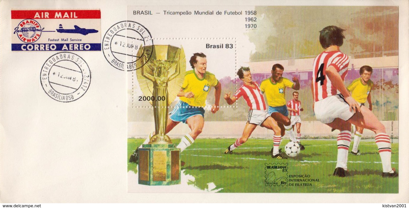 Postal History Cover: Brazil Cover With Soccer SS From 1983 - Other & Unclassified