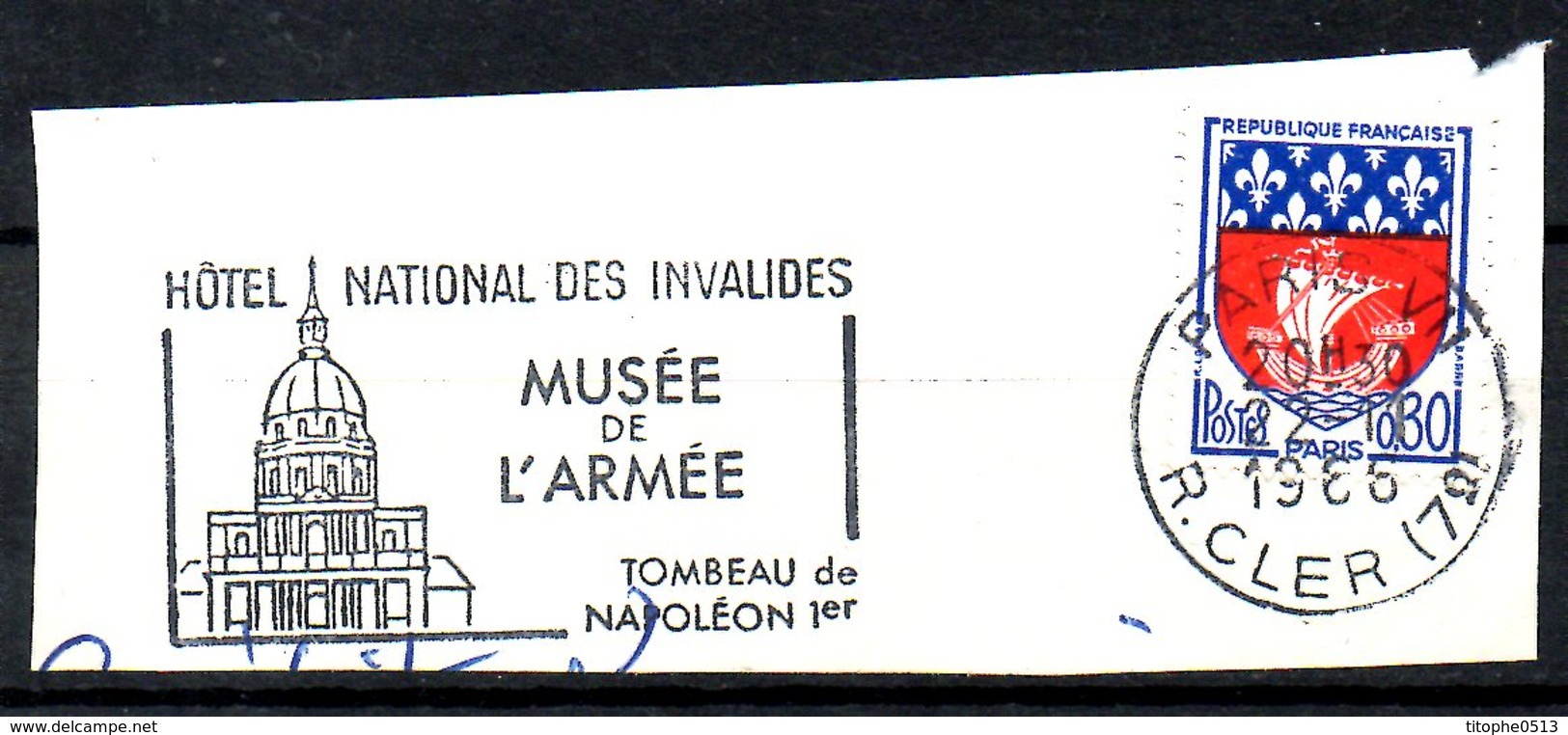 FRANCE. Flamme Sur Fragment Ayant Circulé En 1966. Tombeau De Napoléon 1er. - Napoleon