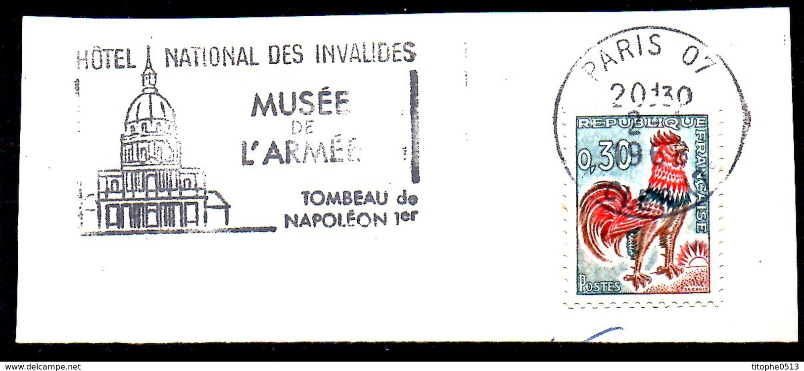 FRANCE. Flamme Sur Fragment Ayant Circulé En 1968. Tombeau De Napoléon 1er. - Napoleon