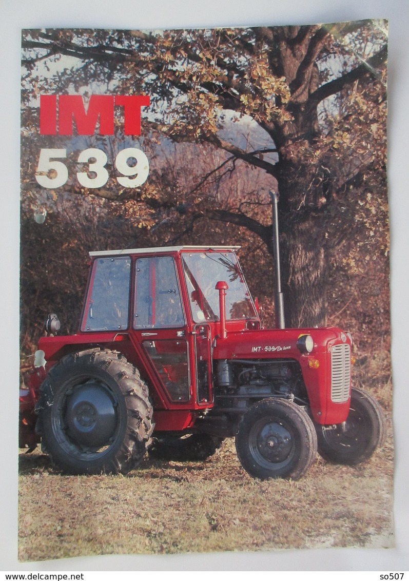 IMT 539 Tractor Brochure,Prospect,Traktor,Industry Of Agricultural Machines,Tractors,Belgrade,Yugoslavia - Trattori