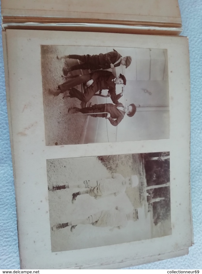 Ancien Album Photos D'une Famille / Bord De Mer / Montagne / Enfants Divers 81 Photos Fin XIXe Anonymes 100% D'origine - Anciennes (Av. 1900)