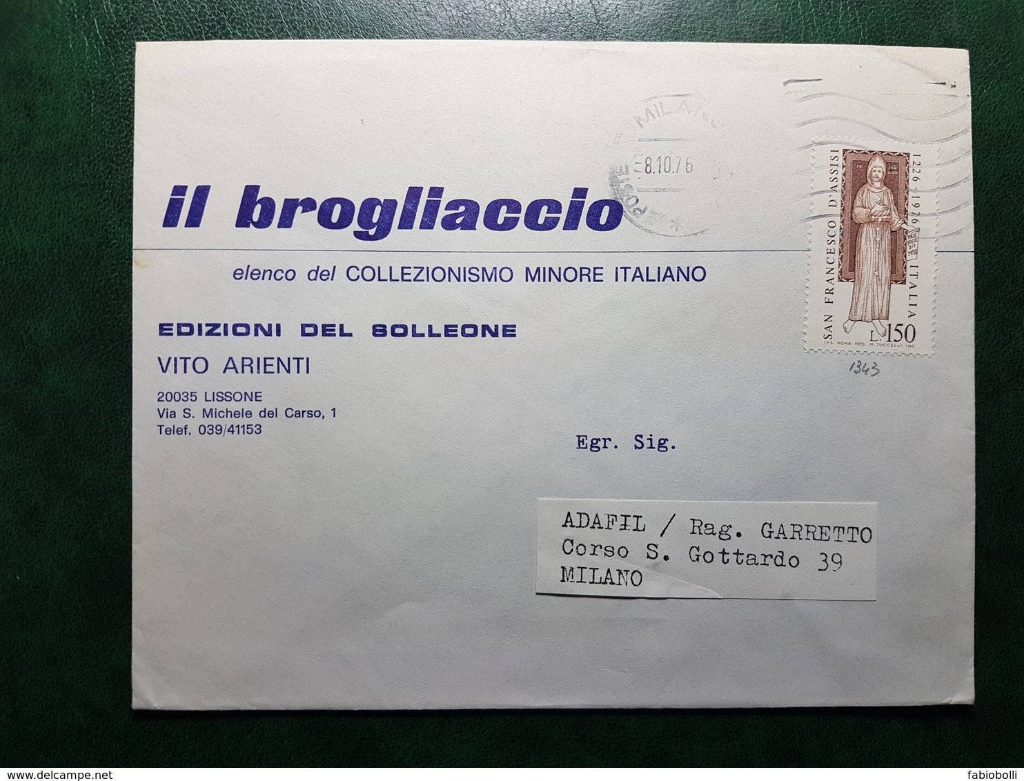 (29979) STORIA POSTALE ITALIA 1976 - 1971-80: Storia Postale