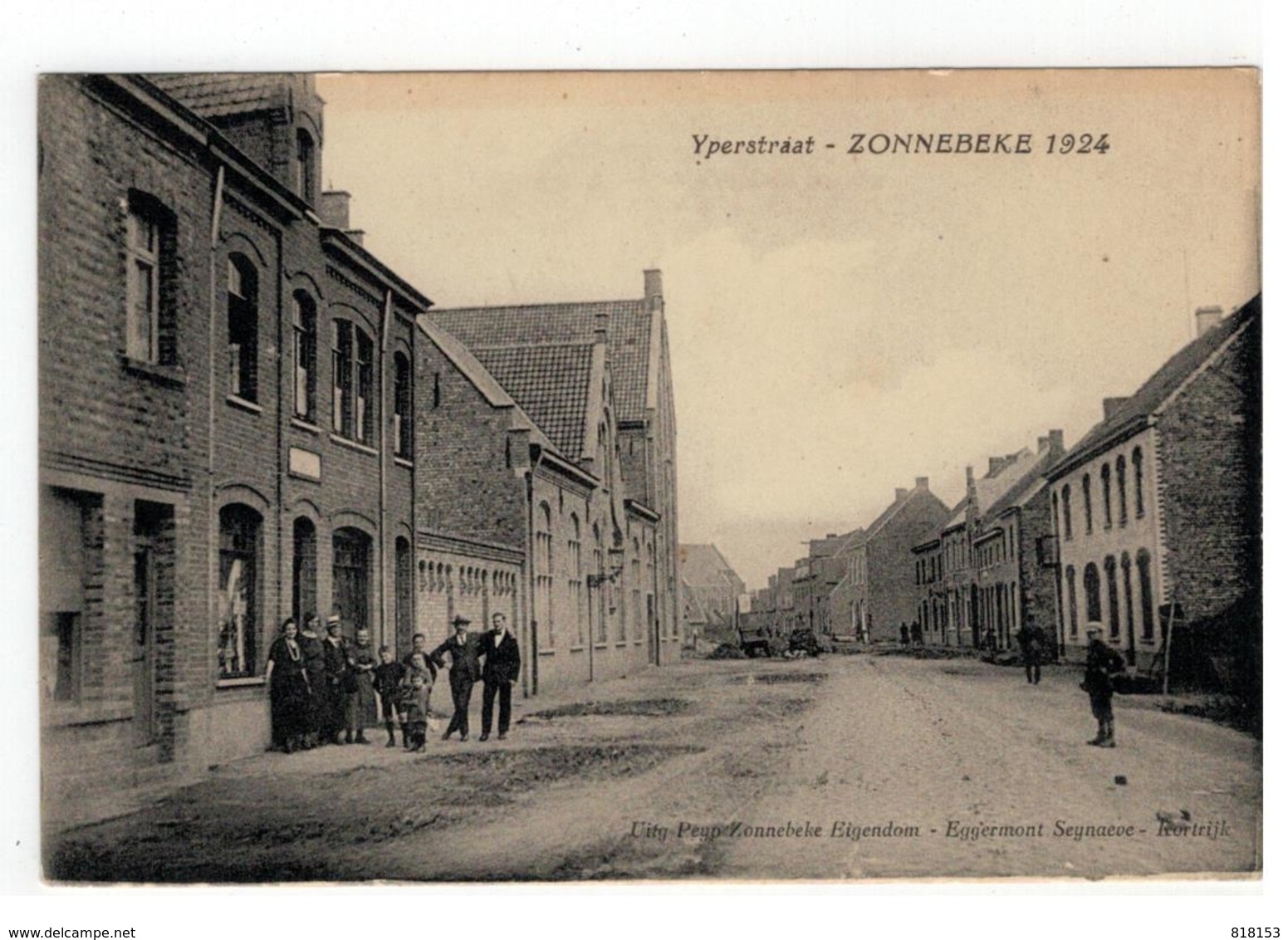 ZONNEBEKE - Yperstraat 1924 - Zonnebeke