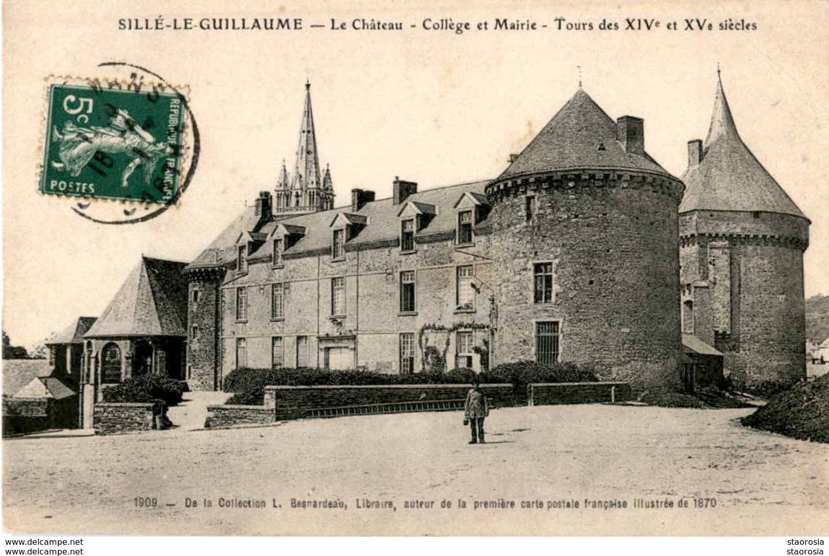 D72  SILLE- LE- GUILLAUME  Le Château- Collège Et Mairie- Tours Des XIV Et XV° Siècle  ..... - Sille Le Guillaume
