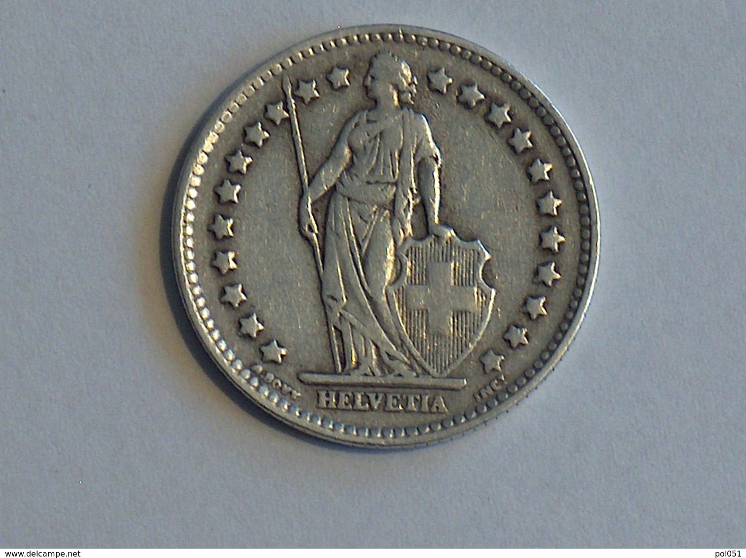 Suisse Switzerland 1 Franc Argent Silver 1934 - Otros & Sin Clasificación