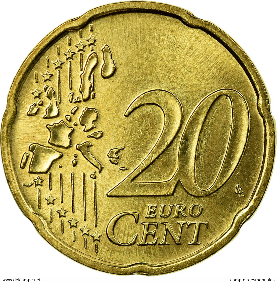 République Fédérale Allemande, 20 Euro Cent, 2002, TTB, Laiton, KM:211 - Allemagne