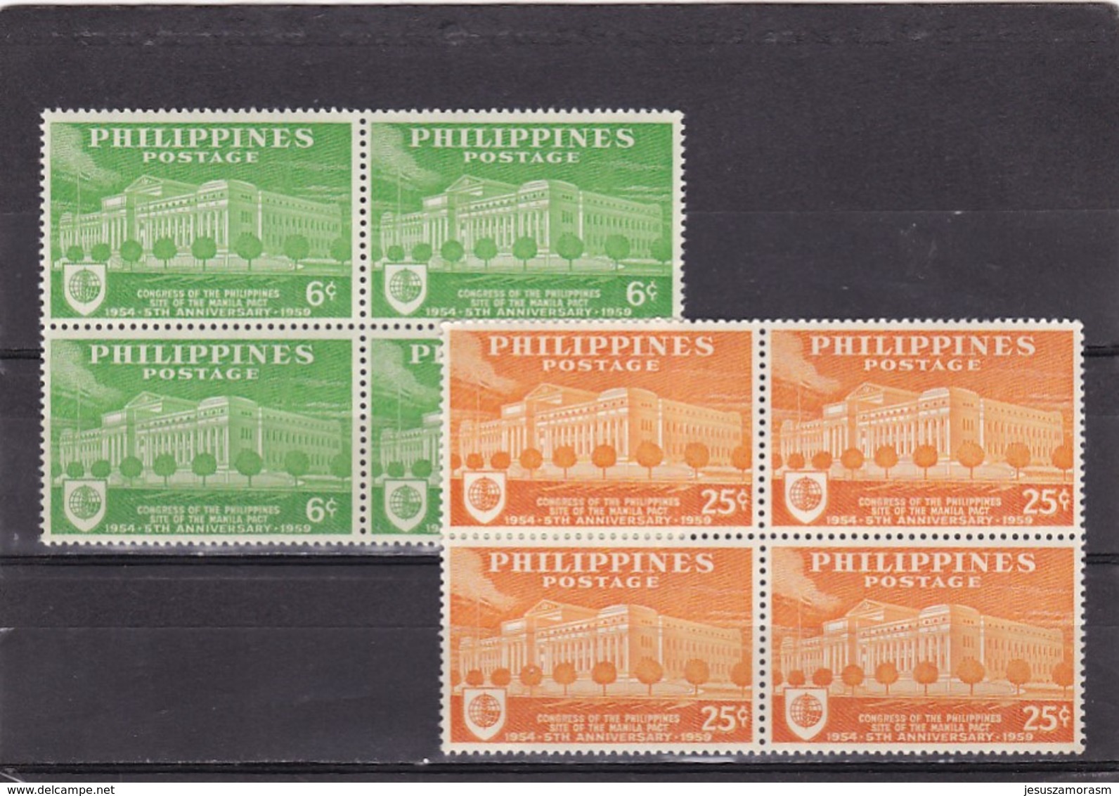 Filipinas Nº 487 Al 488 En Bloque De Cuatro - Filipinas