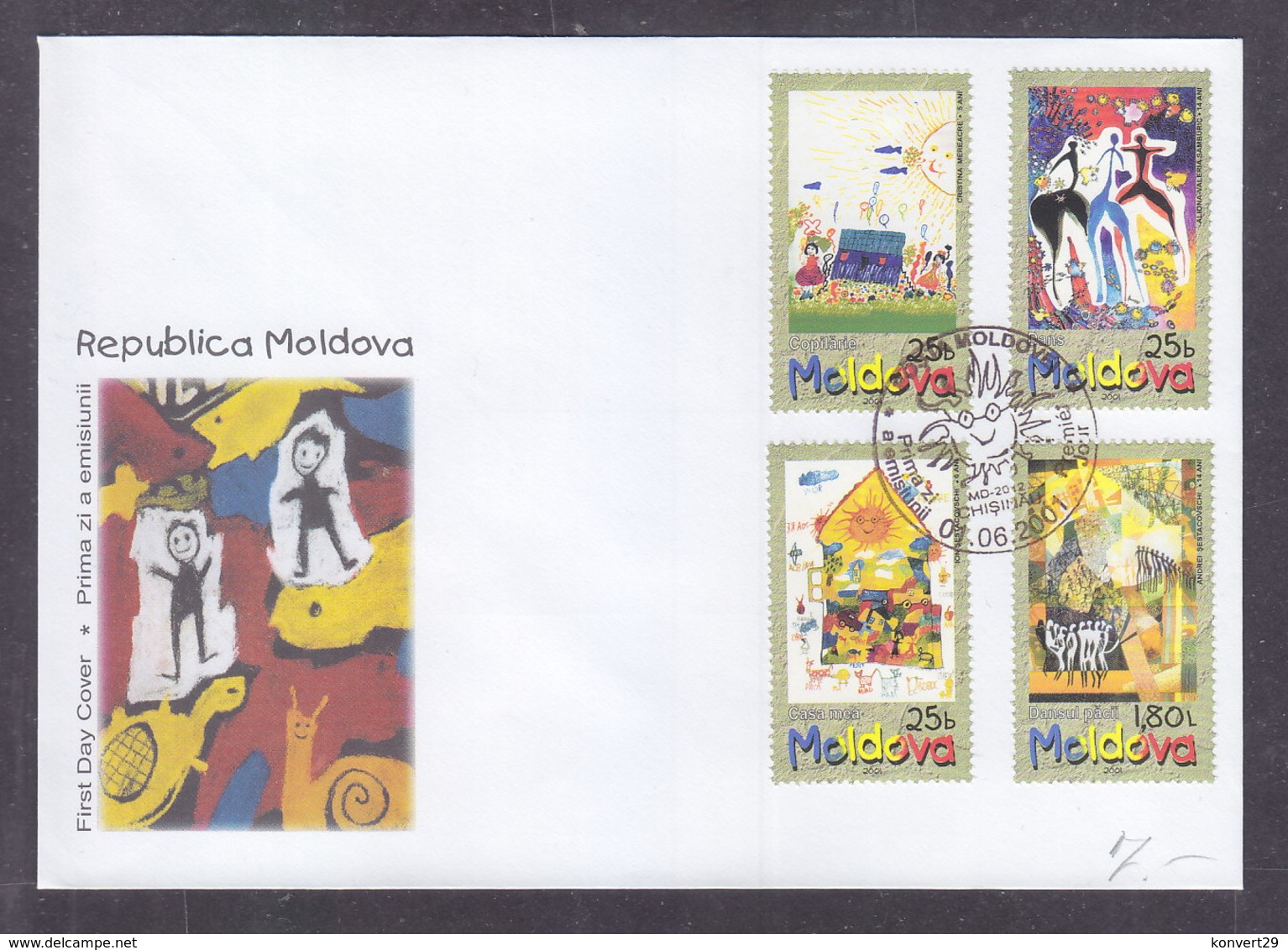 Moldova 2001 International Day Of The Child FDC - Moldavia
