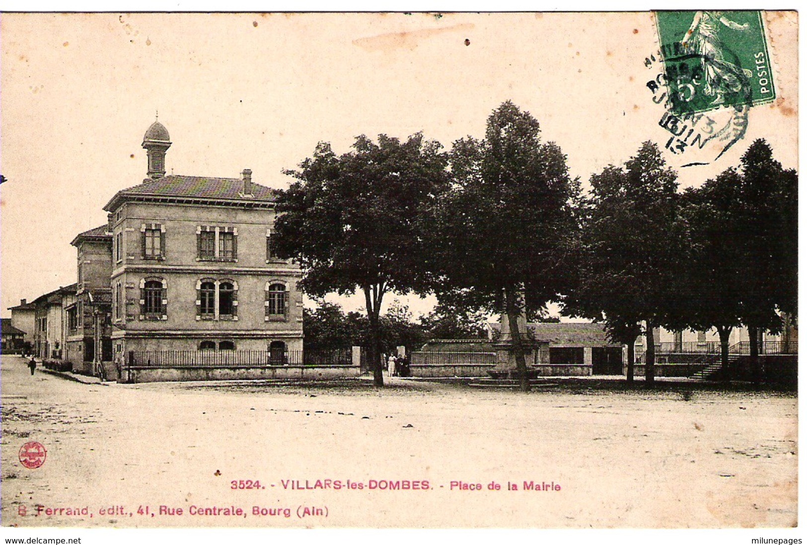 01 AIN Pllace De La Mairie De VILLARS Les DOMBES - Villars-les-Dombes