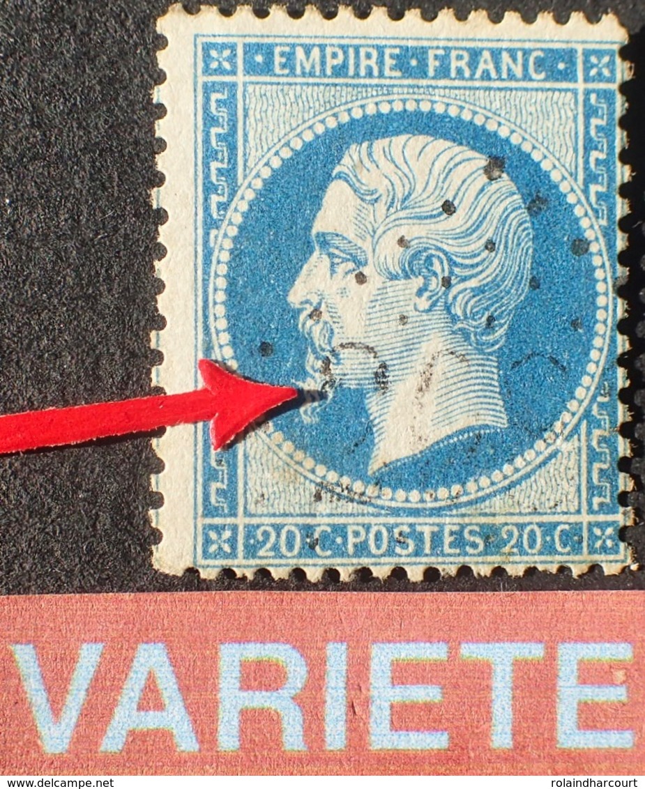 R1917/129 - NAPOLEON III N°22 - LGC - VARIETE 47 ➤➤➤ Epine Dans La Barbichette - 1862 Napoleon III