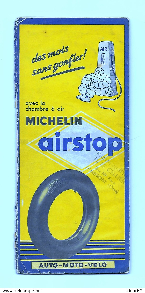 Carte Pneu (Pneumatique) MICHELIN: "ST BRIEUC - RENNES" N°59 Map Bretagne Cote Du Nord D'Armor Ille & Vilaine Pub 1954 ! - Cartes Routières