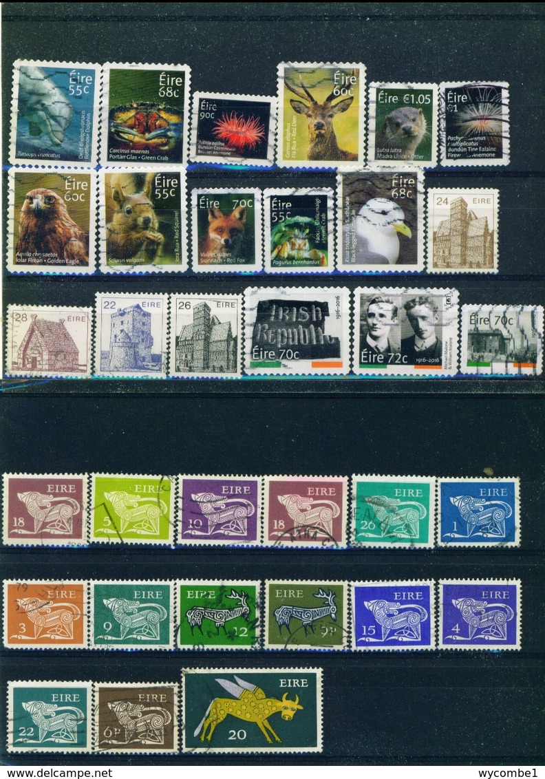 IRELAND - Collection Of 100 Different Postage Stamps Off Paper (all Scanned) - Lots & Serien